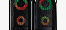 beFree Sound 2.0 Channel Wired Computer Speakers RGB LED, Black Gaming picture