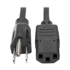 20ft Black Power Cord Replacement Cable for PC Printer Monitor UL Listed picture