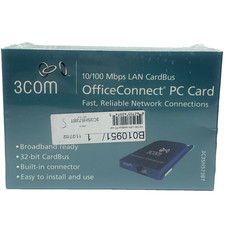 NEW In Box 3Com OfficeConnect PC Card 10/100 Mbps LAN Cardbus 3C3SH573BT picture