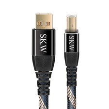 SKW Audiophiles USB 2.0 DAC Audio Cable Type 3.2 ft (1 m), A to B  picture