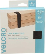 VELCRO Brand ONE-WRAP Roll Black | 30 Ft x 1-1/2 In  # 91372 picture