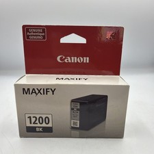 OEM Canon PGI-1200BK Black Ink Tank Cartridge 1200 BK MAXIFY Printer New Sealed picture