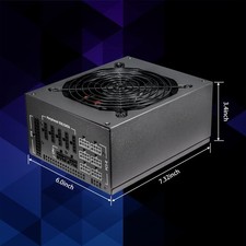 1600W ATX Gaming Power Supply Fully Modular PSU for Computer  PC Case Mining Rig picture