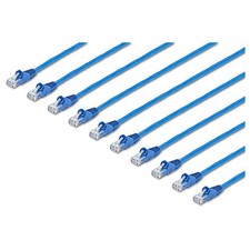 StarTech N6PATCH10BL10PK 10ft CAT6 Cable 10 Pack Blue Snagless picture
