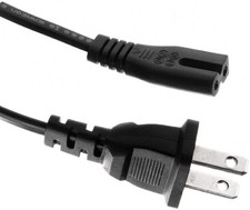Replacement US 2Prong AC Power Cord Cable for Sony CFDS50 CFD-S50 Portable CD... picture