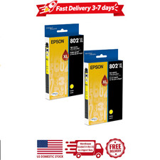 2 pack epson 802xl, yellow ink cartridges, high-capacity picture
