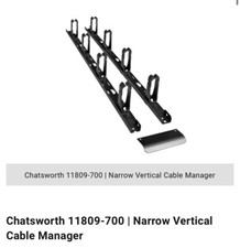 Chatsworth 11809-700 Narrow Vertical Cable Manager for 84” (2130 mm) picture