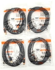 Lot of 4 SNANSHI USB 2.0 Printer Cable 20 Feet Type A to Type B High Speed Black picture