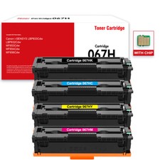 4 Packs 067H Toner Cartridge for Canon 067H Color imageCLASS MF656Cdw LBP633Cdw picture