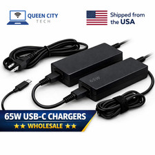 LOT of 65 W USB C Adapter Charger For Laptop | Lenovo Acer HP ASUS Dell picture