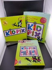 3 Different Kid Pix Paint Programs - Floppy Disks & CD Rom picture