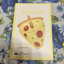 Vivitar  Wireless  Plug & Play 2.4 ghz USB Receiver Pizza Slice Computer Mouse picture
