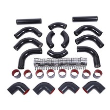 2.5 Inch 12pcs Universal Aluminum Tube Set Black picture
