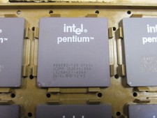 Vintage Intel Pentium 120Mhz Cermaic GOLD pin CPU A80502-120 SX994 SY033 SY062 picture