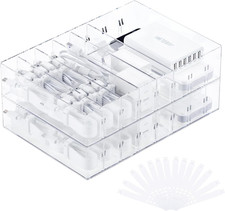 2 Pcs Clear Cable Charger Organizer Box, Large picture