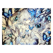 NEMVIRA Doll Glass Mouse Pad Anime Butterfly Art Acrylic Stand Japan Import NEW picture
