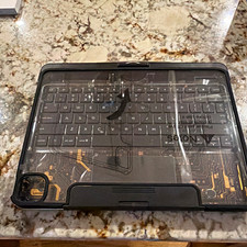 Clear/Black Keyboard Folio Case for Apple iPad, Rigid Plastic, Stand, Air 13in picture