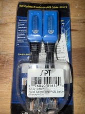 RJ45 Splitter Combiner uPOE Cable Kit (2 Pair) Ethernet Doblers 125mm Length picture