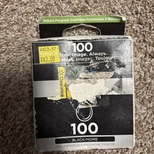 Lexmark Standard Yield 100 Ink Cartridge - Black Ink Vizix Print NEW IN BOX picture