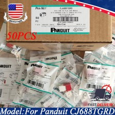 Brand New Panduit Category Cat 6 Jacks RJ45 CJ688TGRD BOX OF 50 Color RED Cat6 picture