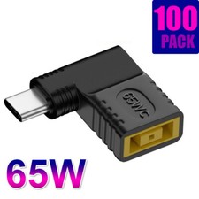 100X 65W USB C Type C To PD Power Charger Adapter Square Converter For Lenovo picture