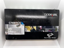 Genuine Lexmark C748H1CG (Cyan) High-Yield Toner Cartridge New in Box Sealed OEM picture