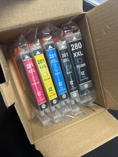 EZ Ink Printer Cartridges 521C 5 Pack Magenta Yellow Cyan Black 280 281 picture