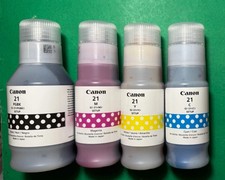 Genuine Canon 21 Ink cartridge-Bottle-Setup For Tank printer G3270/G3272-OEM-4PK picture