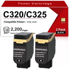 2 Pack C320 C325  006R04823 High Yield Toner Cartridge Compatible for C325 C320 picture