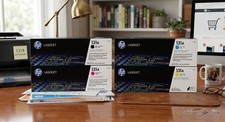 New HP 131A Toner Cartridge Set 4 Pack CF210A CF211A CF212A CF213A  Sealed Box picture