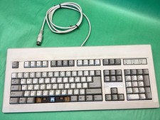 Vintage NMB Windows 95 AT Keyboard Beige RT8255CW+ UNTESTED - Missing Space Bar picture
