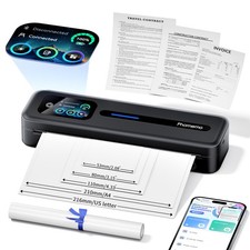 Printer Inkless Thermal Wireless Touchscreen M832D Black Portable Phomemo Travel picture
