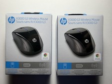 Set of 2 - HP X3000 G3 Wireless Mouse - 2.4 GHz 1600 DPI Black 683N7AA-ABL picture