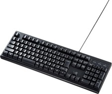 Sanwa Supply Keyboard Wired USB Connection Waterproof Dustproof 109key SKB-BS6BK picture