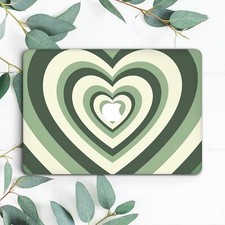 Green Trendy Heart Love Aesthetic Hard Case For Macbook Pro 13 14 15 16 Air 13 picture