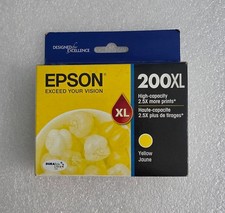 Genuine Epson 200XL Yellow Ink Cartridge T200XL420 High Capacity OEM Sealed picture