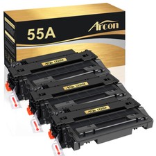 3PK Black CE255A Toner for HP 55A LaserJet Enterprise flow MFP M525c M521dx picture