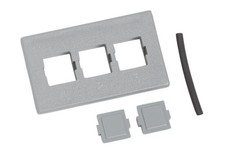 LOT OF 27 Commscope M13C-270 | M13C Type Furniture Faceplate,3 port gray picture