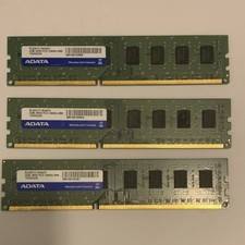 ADATA DDR3 SDRAM DIMM 12GB (3x4GB) PC3-10600U 240-Pin RAM EL631C1624ZV picture