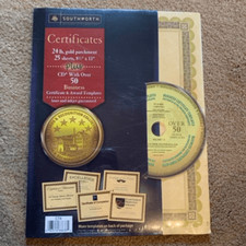 Southworth Certificates Parchment Paper With CD Business Certificates Awards NEW picture