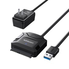 UGREEN SATA to USB 3.0 Adapter Cable for 2.5/3.5-Inch HDD/SSD US, Black picture