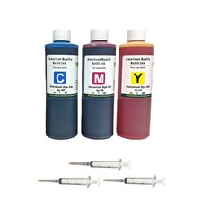 Tri Color Refill Bottles Ink CMY For HP 65 67 68 65XL 67XL 68XL Premium Ink Kit picture