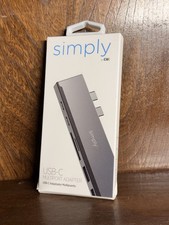 Simply by Clik USB-C Dual Multimedia Adapter for MacBook Pro/Air Space Gray New picture