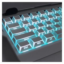XVX White Prism Shine Through PBT Keycap Side Printed Translucent MX Switch picture