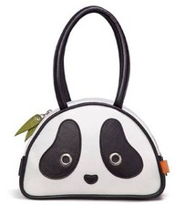 Panda SMALL handbag MORN CREATIONS PANDARAMA kung fu tote purse bag cat pouch picture