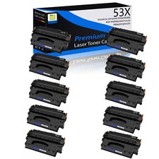 10x Q7553X 53X Black Toner Cartridge For HP LaserJet MFP M2727 M2727nf M2727nfs picture