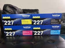 Genuine Brother TN227 Toner Set 4 Pack TN-227 BK C M Y High Yield New Sealed picture