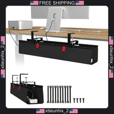 Cable Management Tray Under Desk 28 Inch Clamp or Screw Mount picture