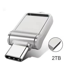2TB USB 3.0 Type-C OTG Flash Drive Dual USB Metal Memory Stick for PC Phone picture