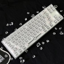 Clear Frosted PC Keycaps Set for Mechanical Keyboard 60% 75% TKL 100% MX picture